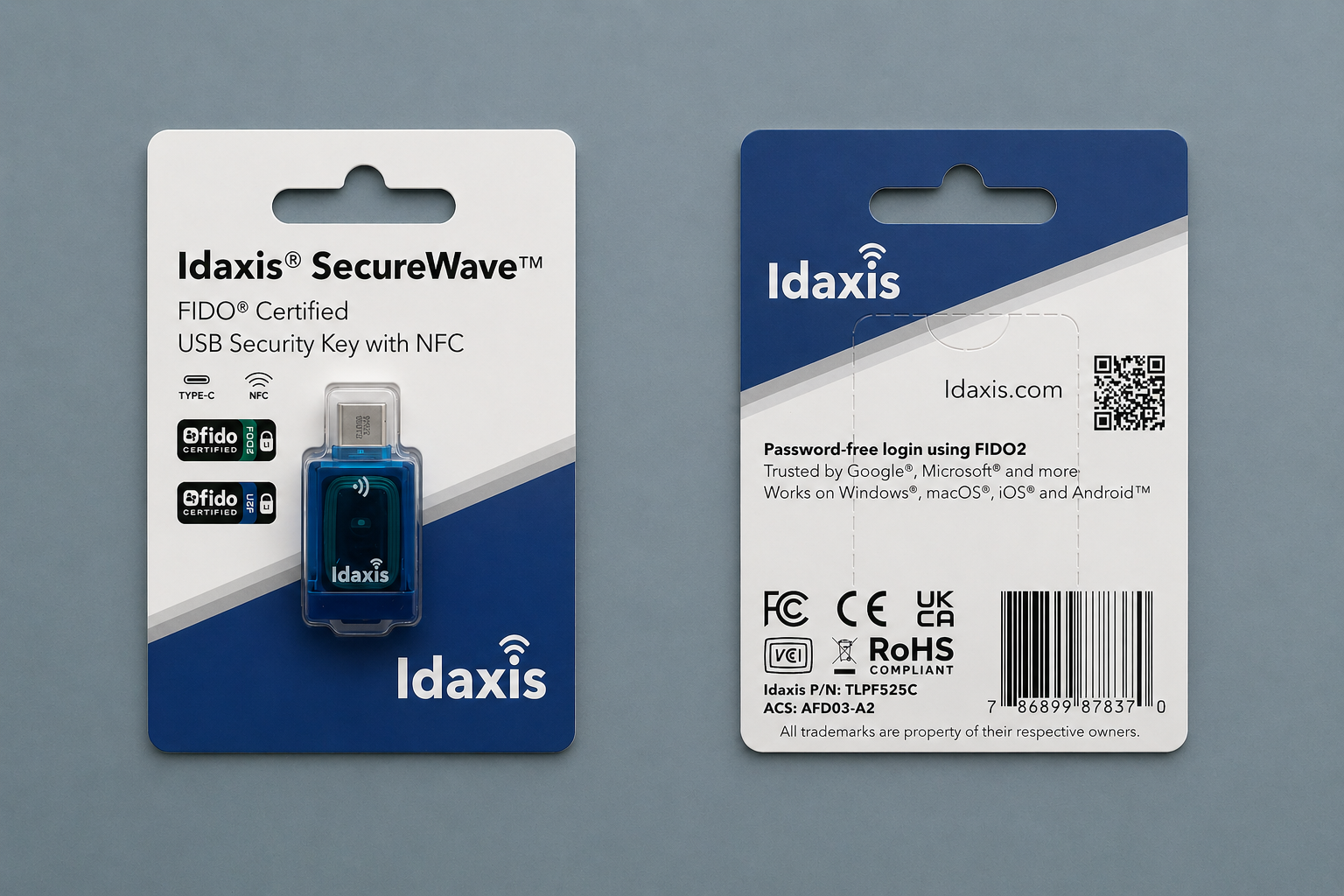 Idaxis SecureWave packaging front and back